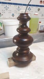 Lampe à poser, avant travaux